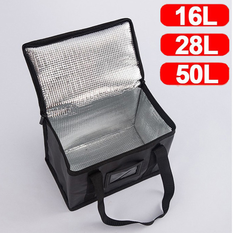 Food Storage Zipper - 1 Buah Tas Piknik Terisolasi Besar,