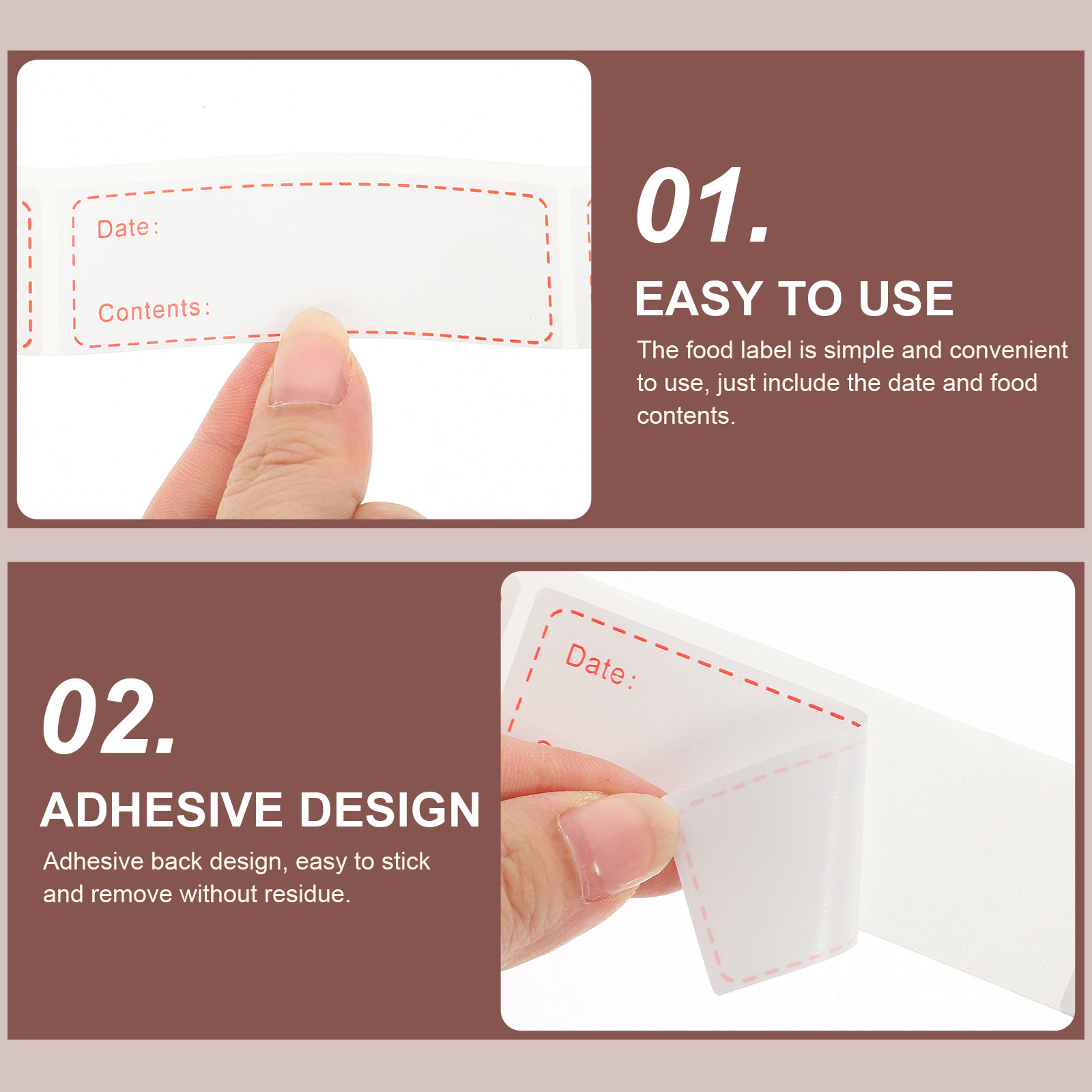 Food Storage For Pantry - 3 Gulungan Label Penyimpanan Makanan, Stiker