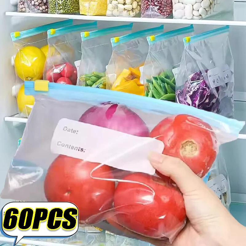 Food Storage Zipper - 10-60 Buah Tas Makanan Dapat Digunakan