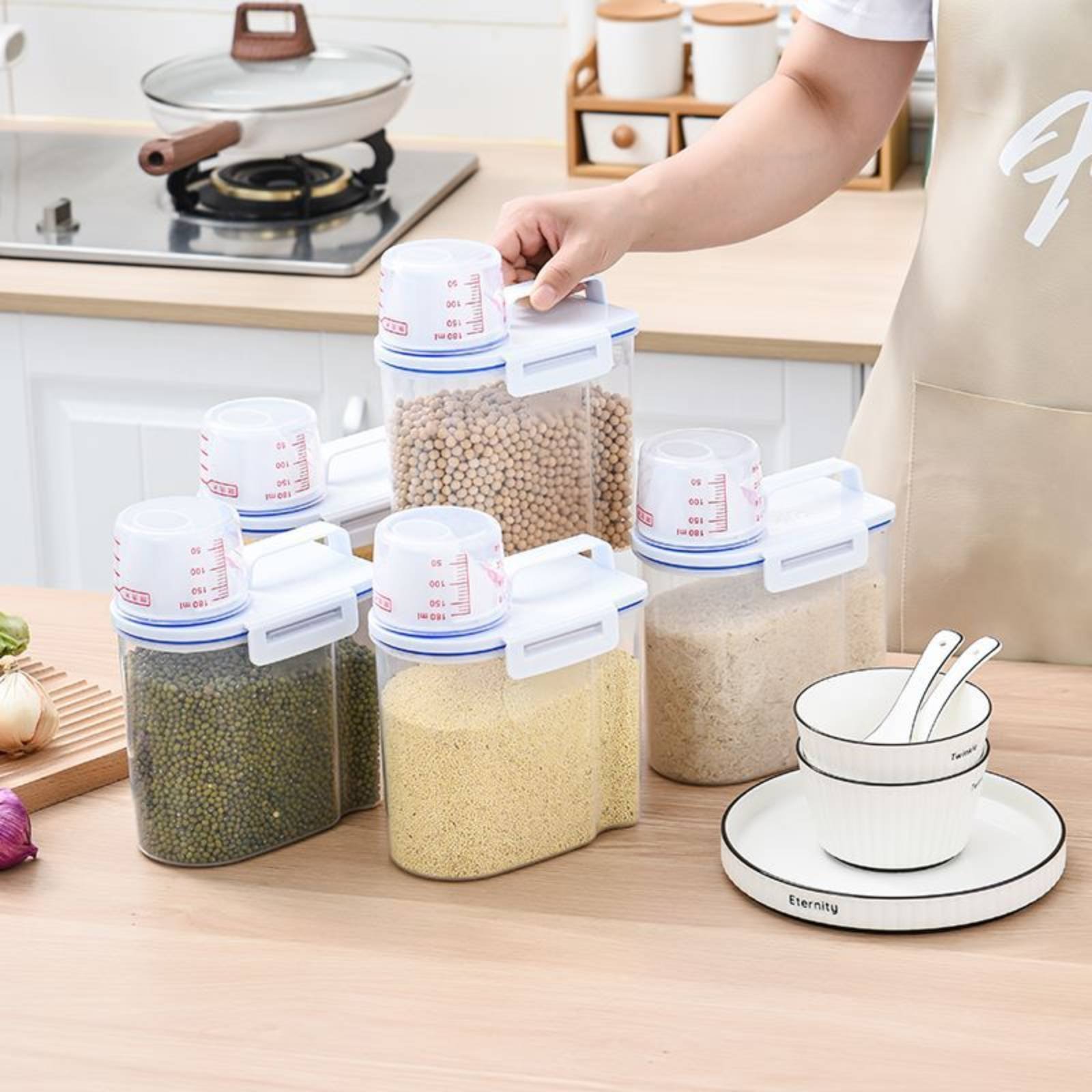 Food Storage For Pantry - Wadah Penyimpanan Beras Dispenser Beras Aman