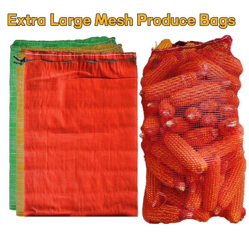 Produce Bag Reusable Mesh - 10 Buah Tas Penyimpanan Produk Jaring