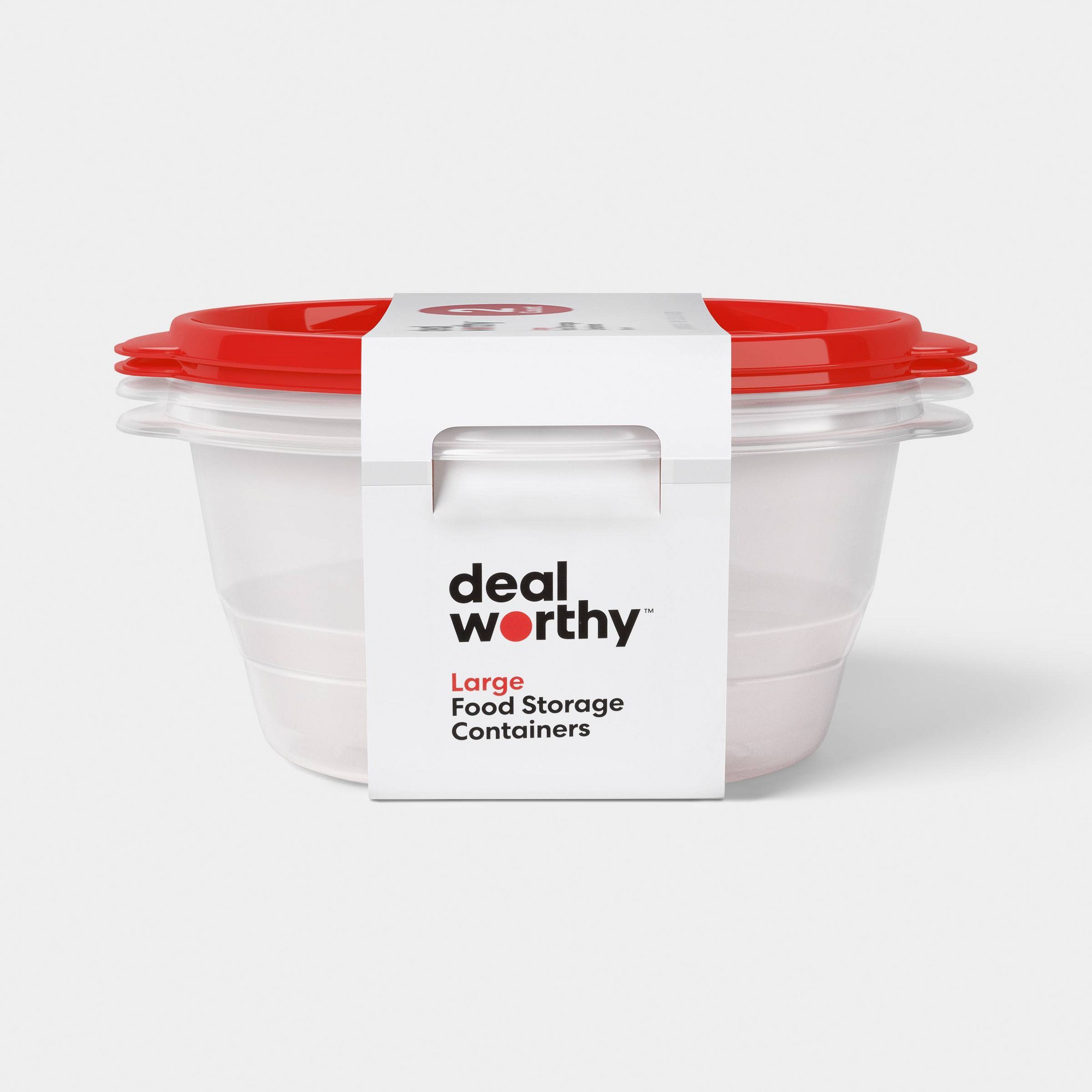 Food Storage For Pantry - Wadah Penyimpanan Makanan Bulat Besar 2ct