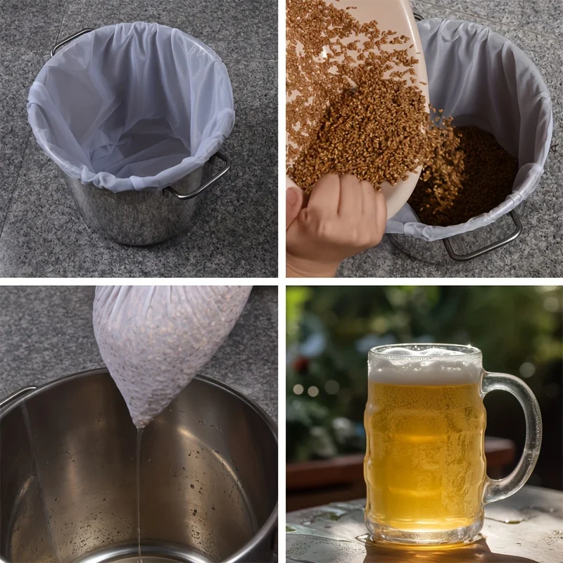 Produce Bag Reusable Mesh - Kantong filter yang dapat digunakan kembali,