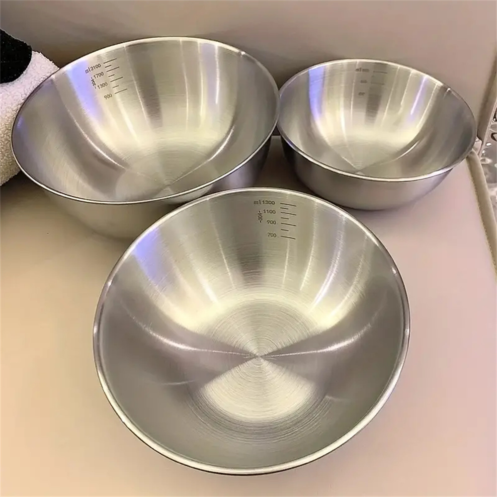 Food Storage In Stainless Steel - Set Mangkuk Stainless Steel 1-3 Buah