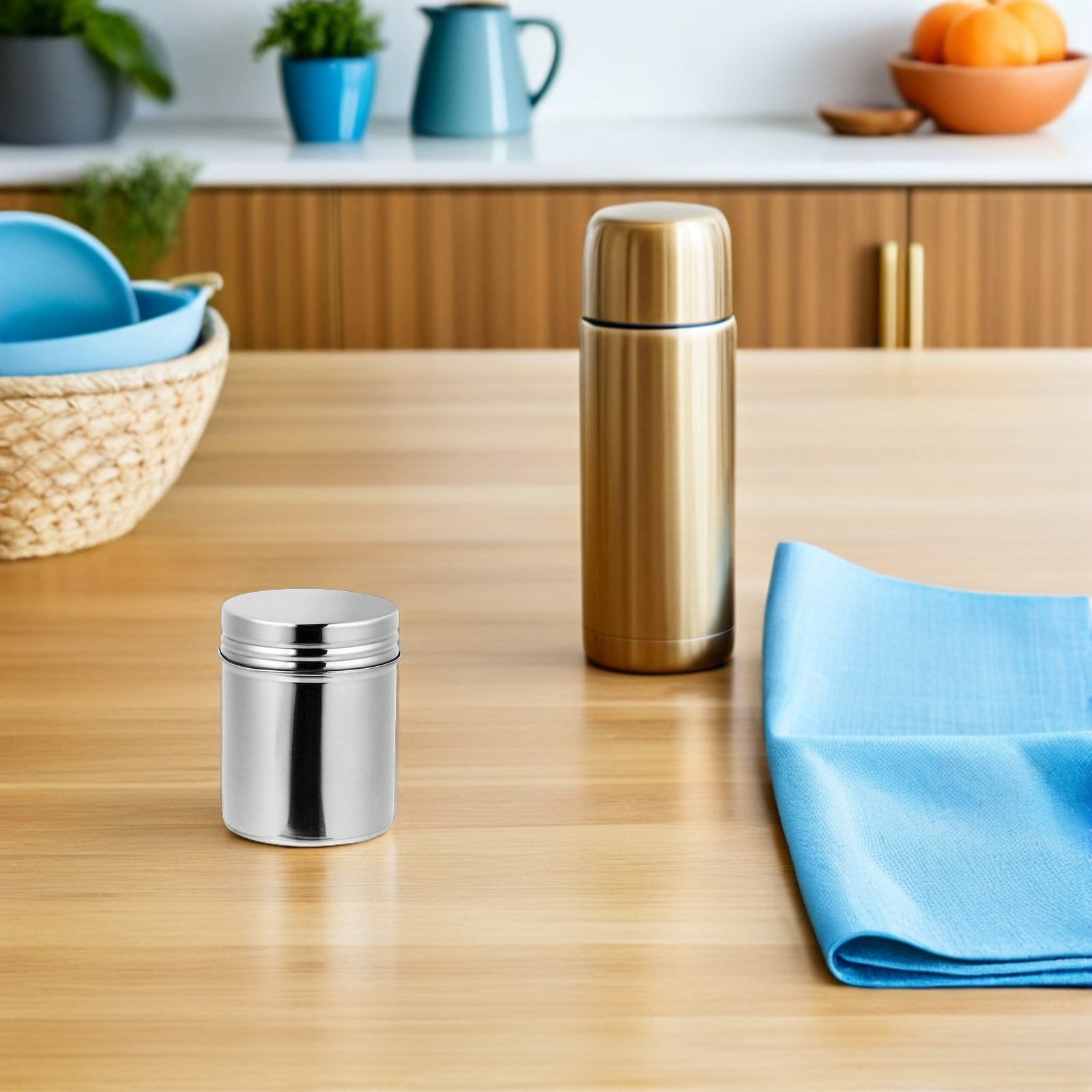 Food Storage Jars & Containers - 2 Buah Wadah Penyimpanan Makanan Stainless
