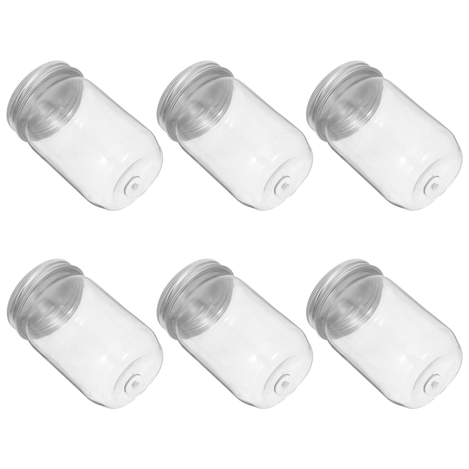 Food Storage Jars & Containers - 6 Buah Stoples Plastik Bening dengan