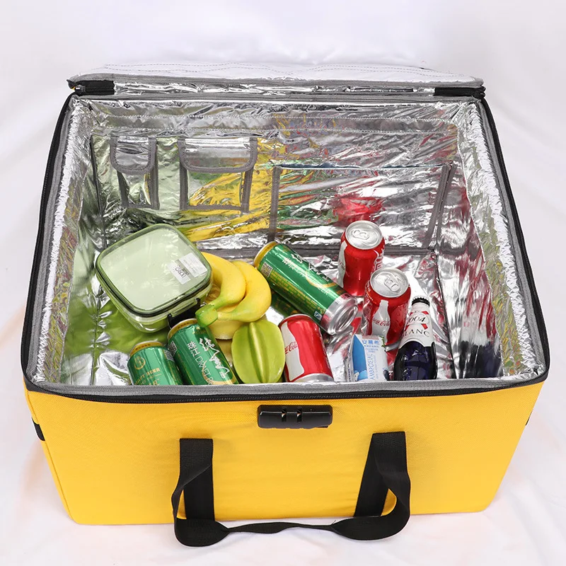 Food Storage Reusable Bags - Tas Pengantar Pizza Besar Portabel 80L,