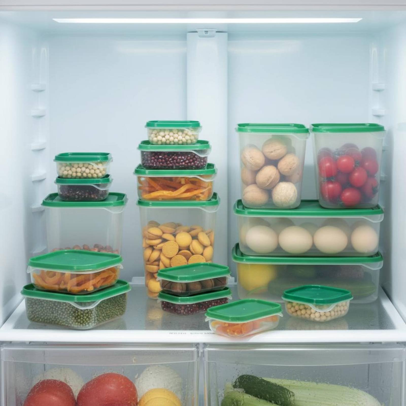 17 Buah Set Kotak Penyimpanan  - Food Storage For Refrigerator ulasan dan harga
