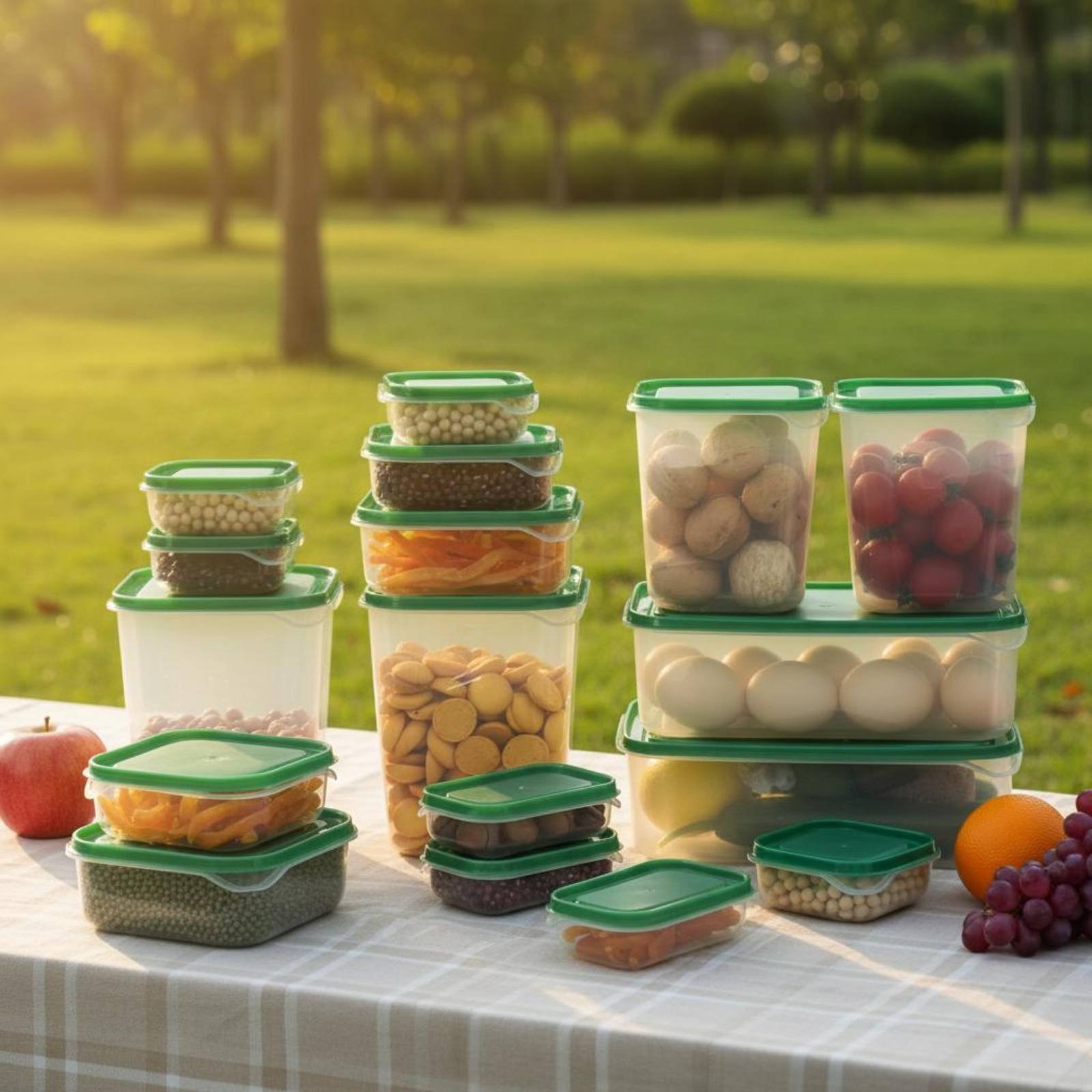 17 Buah Set Kotak Penyimpanan  - Food Storage For Refrigerator ulasan dan harga
