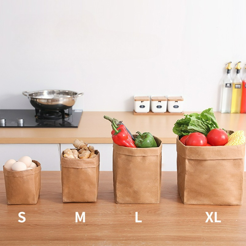 Kantong Kertas Kraft Kantong P - Food Storage Reusable Bags ulasan dan harga