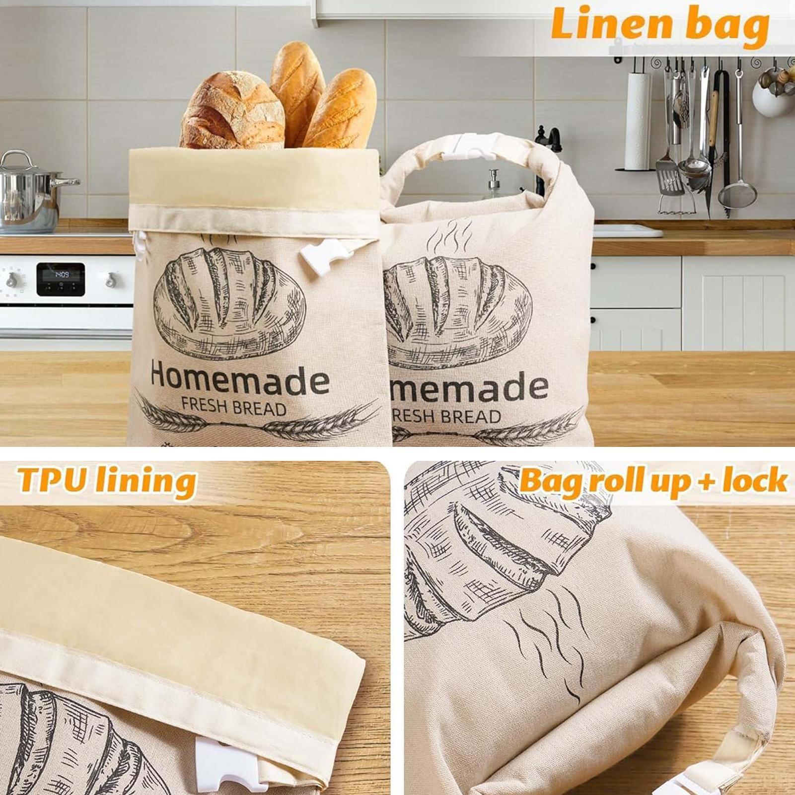 Tas Roti Linen Tas Dapat Digun - Food Storage Reusable Bags ulasan dan harga