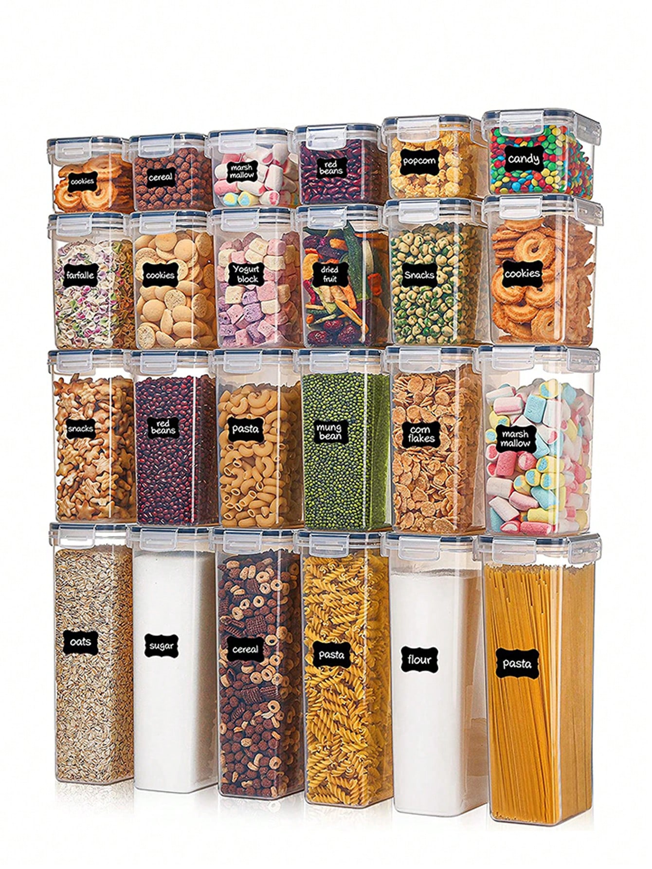48 buah wadah penyimpanan maka - Food Storage For Pantry ulasan dan harga