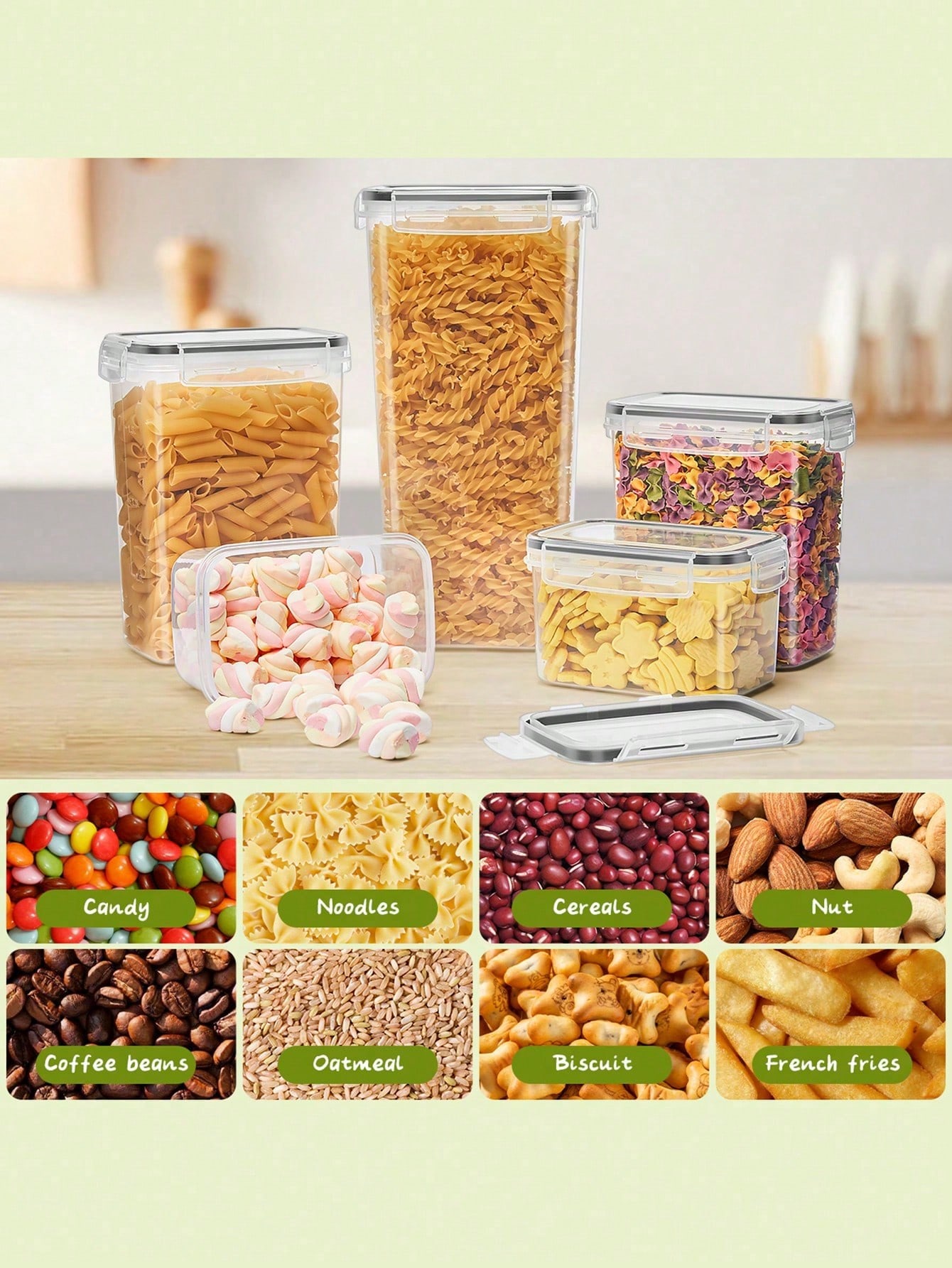 48 buah wadah penyimpanan maka - Food Storage For Pantry ulasan dan harga