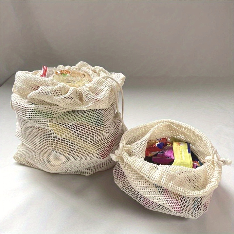 1 Buah Tas Produk Katun Jaring - Produce Bag Reusable Mesh ulasan dan harga