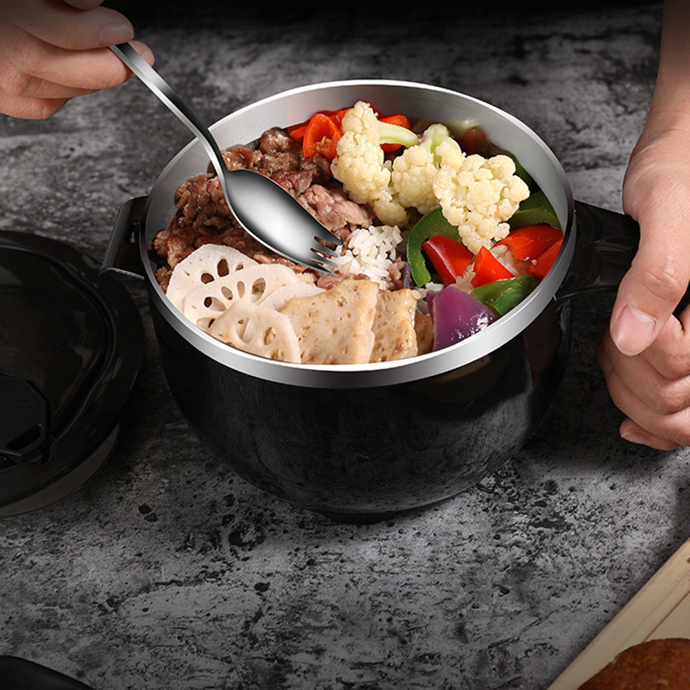 1Set Mangkuk Mie Stainless Ste - Food Storage In Stainless Steel ulasan dan harga
