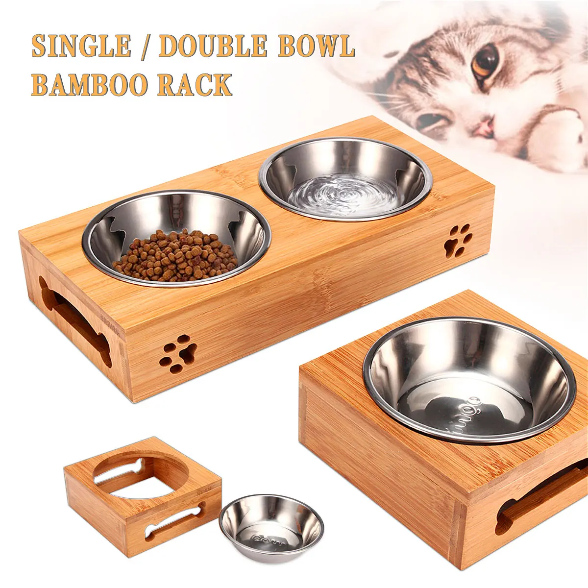 Mangkuk Kucing Bentuk Beruang  - Food Storage And Safety ulasan dan harga