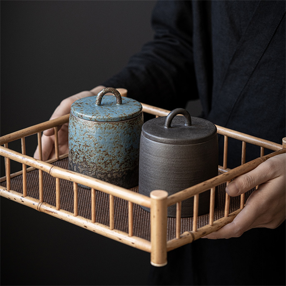 Toples Tersegel Caddy Teh Kera - Food Storage Small ulasan dan harga