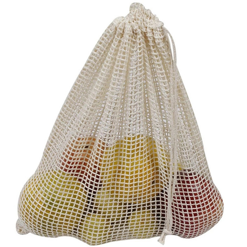 Tas produksi jaring katun dapa - Produce Bag Reusable Mesh ulasan dan harga