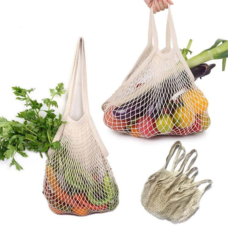 Tas produksi jaring katun dapa - Produce Bag Reusable Mesh ulasan dan harga