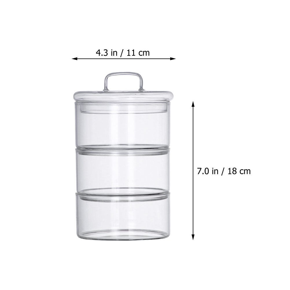 1Set Wadah Penyimpanan Kaca Tr - Food Storage Jars & Containers ulasan dan harga