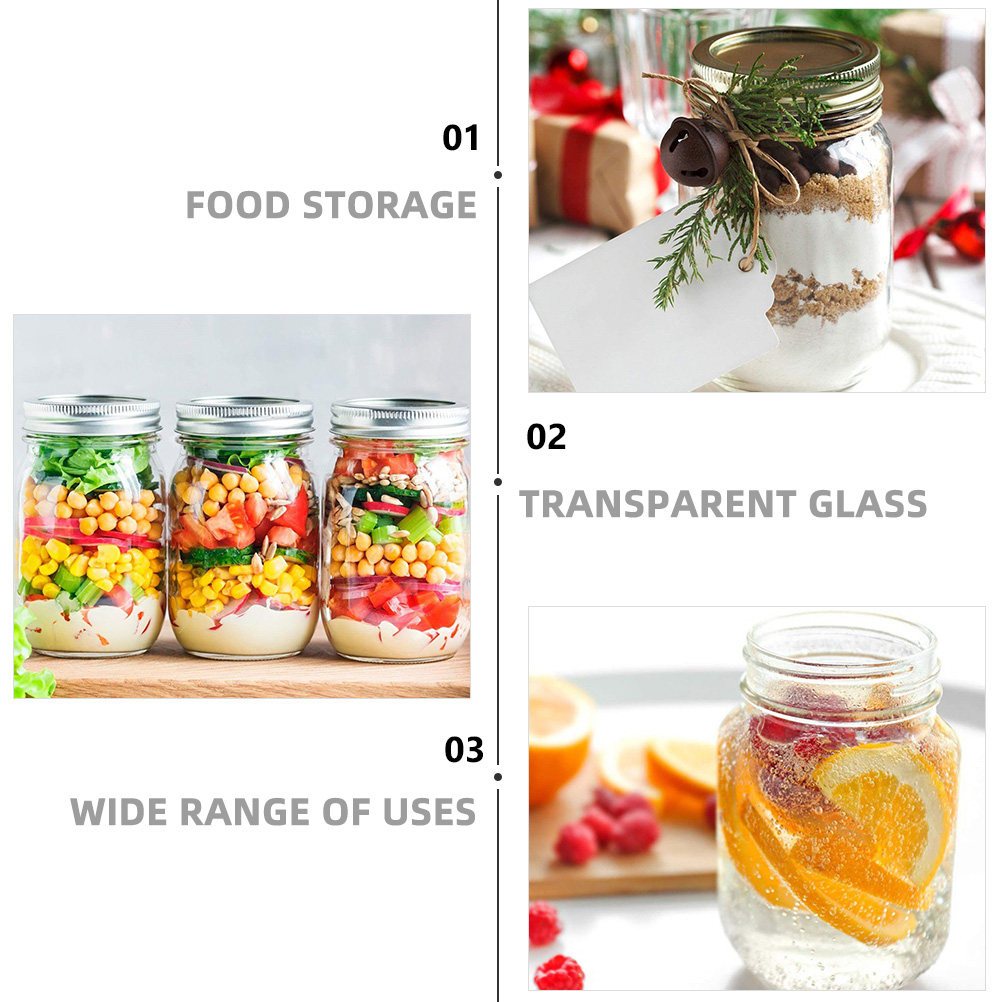 6 Buah Stoples Kaca Bulat Tran - Food Storage Jars & Containers ulasan dan harga