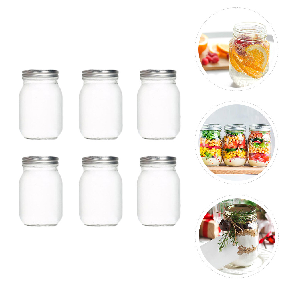 6 Buah Stoples Kaca Bulat Tran - Food Storage Jars & Containers ulasan dan harga