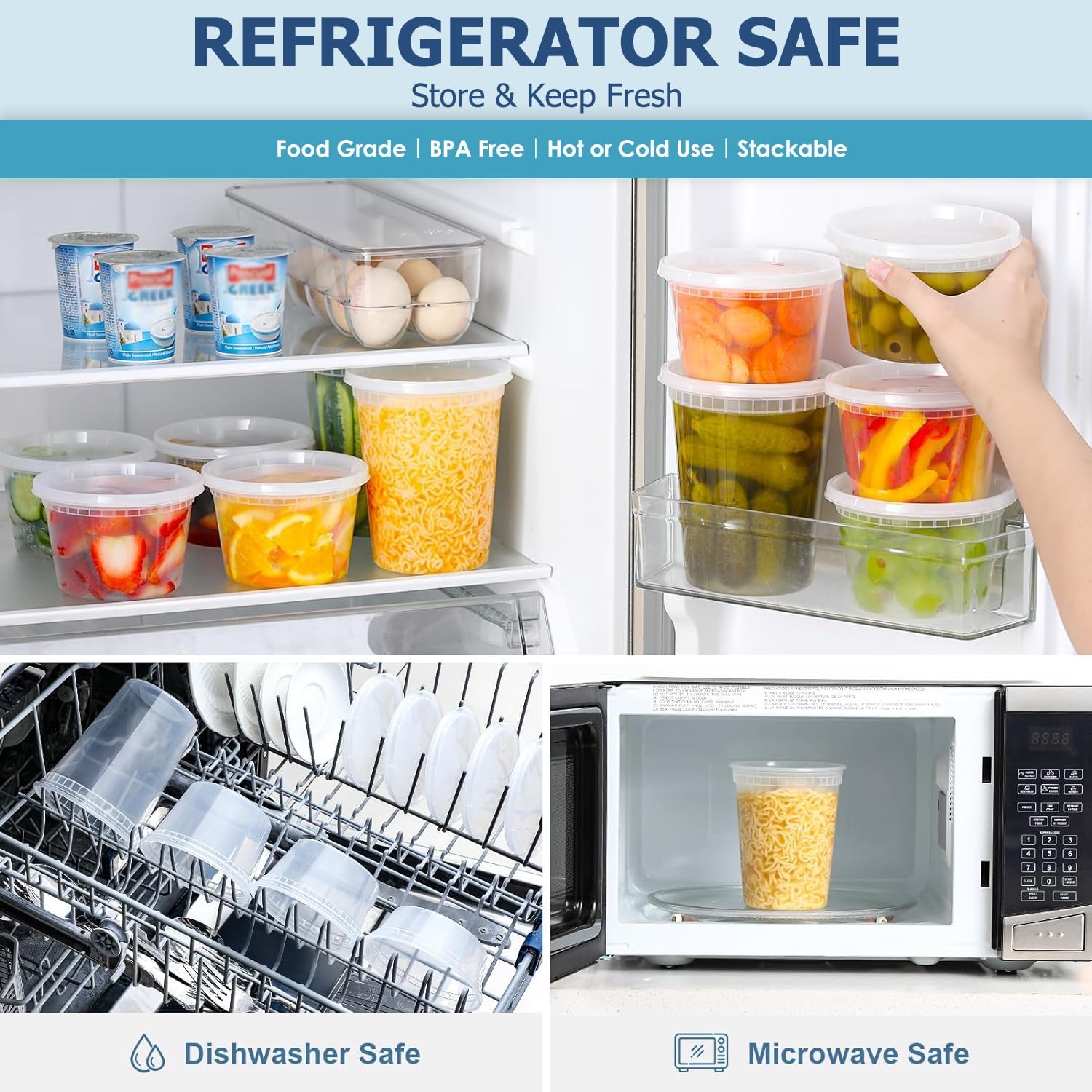 24 buah wadah penyimpanan maka - Food Storage And Preservation ulasan dan harga