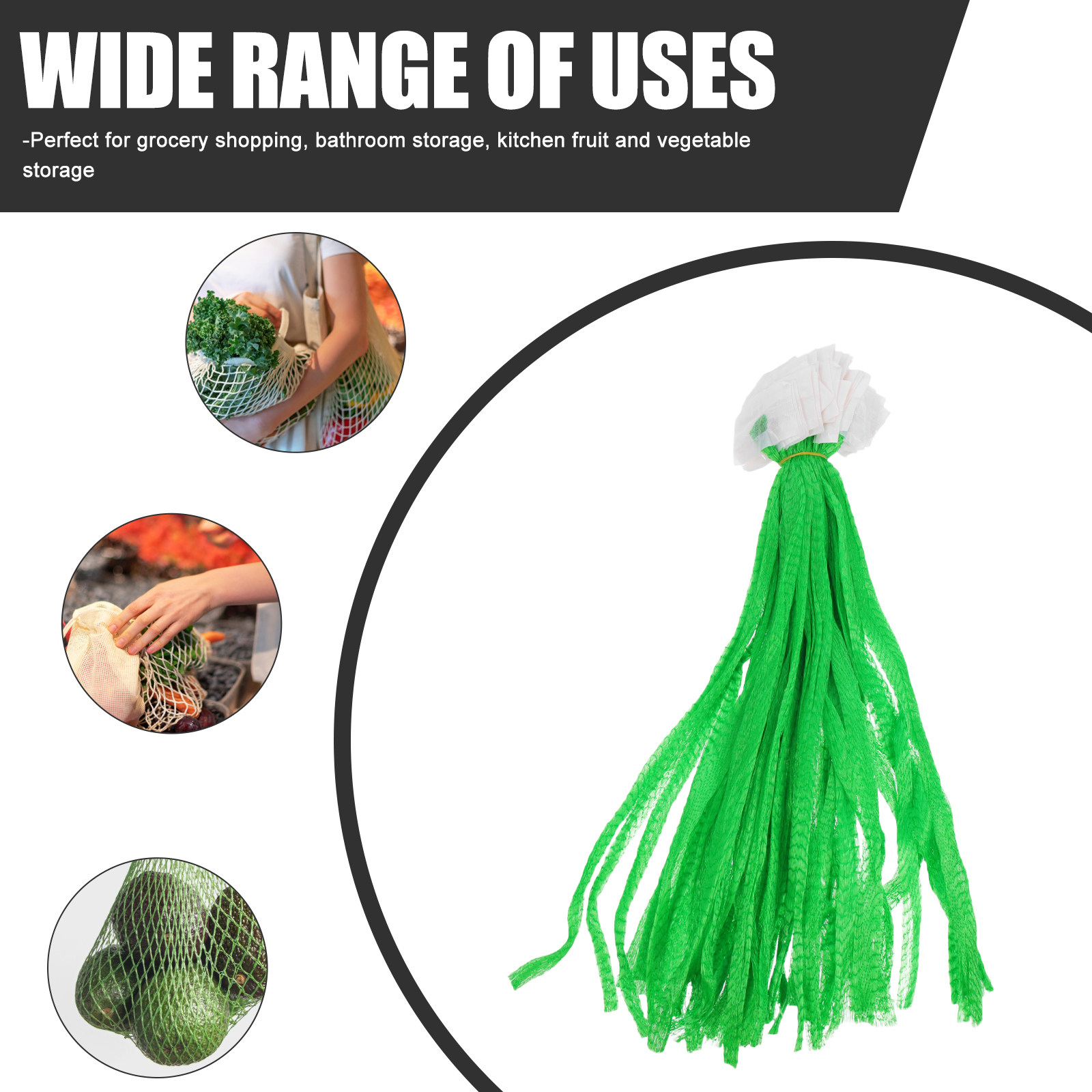 100 Buah Tas Jaring Tugas Bera - Produce Bag Reusable Mesh ulasan dan harga