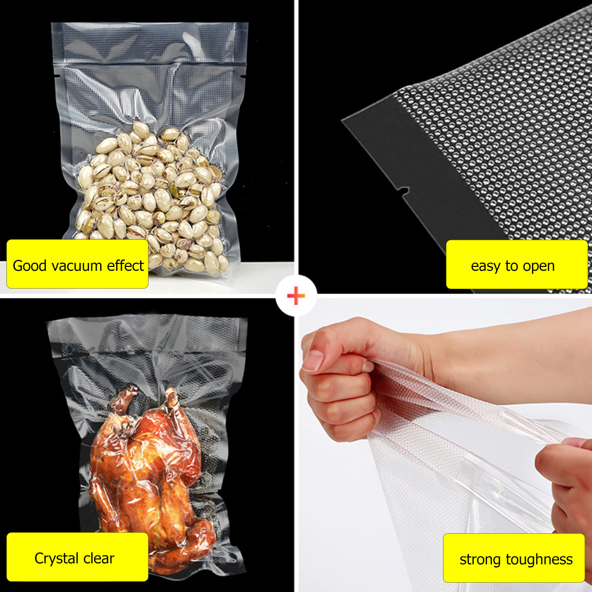 100Pcs Kantong Penyimpanan Vak - Food Storage Is ulasan dan harga