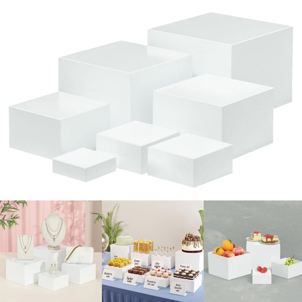 7 Buah Kotak Display Kubus Akr - Food Storage Table ulasan dan harga