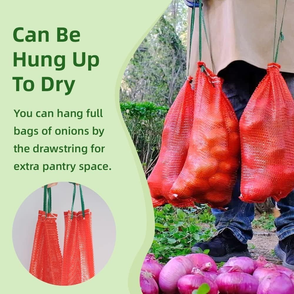 Kantong Bawang Jaring 10 lb 11 - Produce Bag Reusable Mesh ulasan dan harga