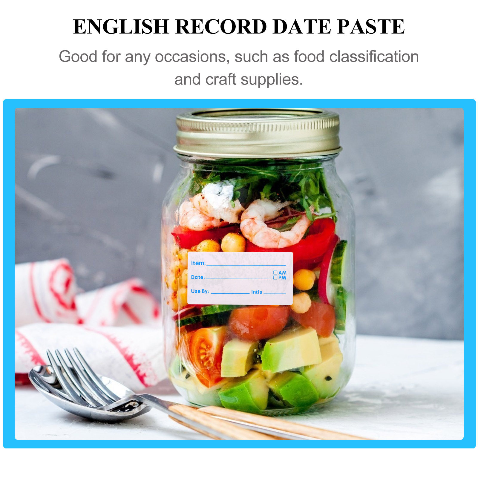 500Pcs Stiker Catatan Tanggal  - Food Storage Jars & Containers ulasan dan harga