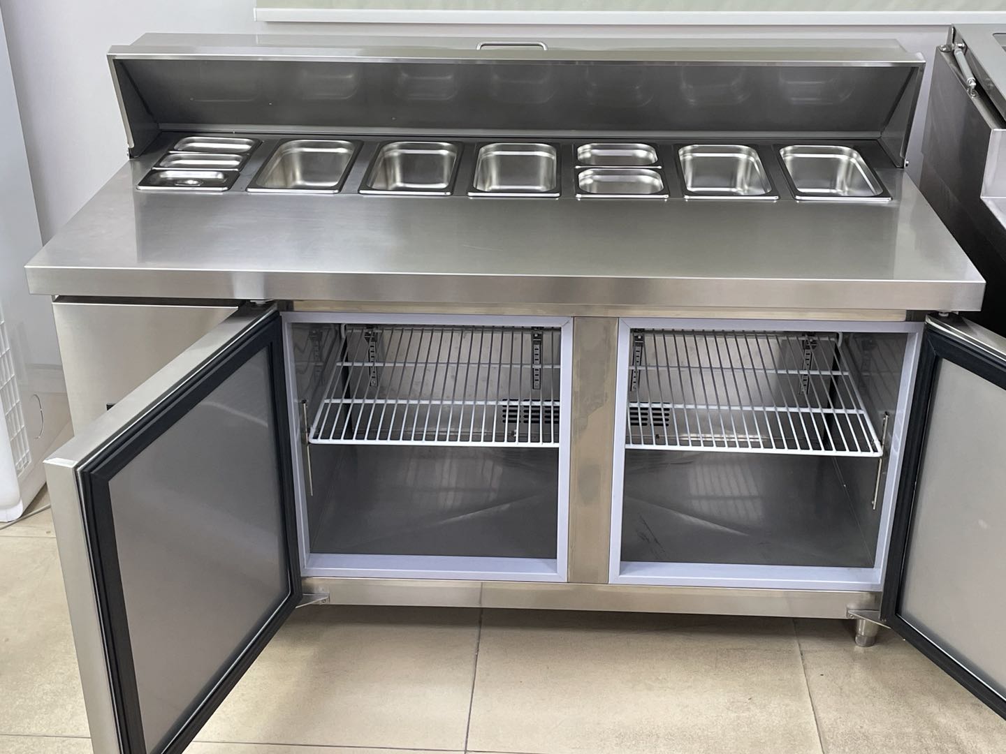 Kulkas Meja Persiapan Pizza 2  - Food Storage For Refrigerator ulasan dan harga