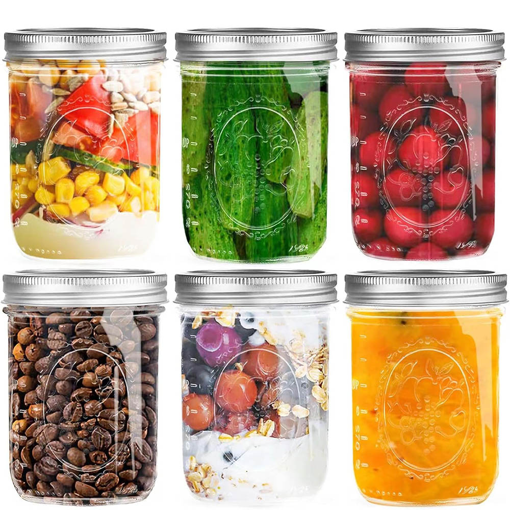 Stoples Mason Mulut Lebar 16oz - Mason Jar Wide Mouth ulasan dan harga