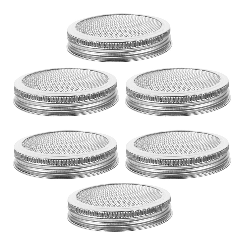 6 Buah Tutup Kecambah Baja Tah - Mason Jar Wide Mouth ulasan dan harga