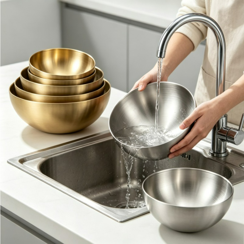 Mangkuk Pencampur Stainless St - Food Storage In Stainless Steel ulasan dan harga